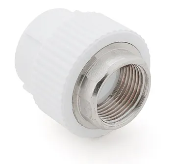 Муфта PP-R комб. с вн.р. D  40х1 1/4 под ключ (белая) Valfex 10134040